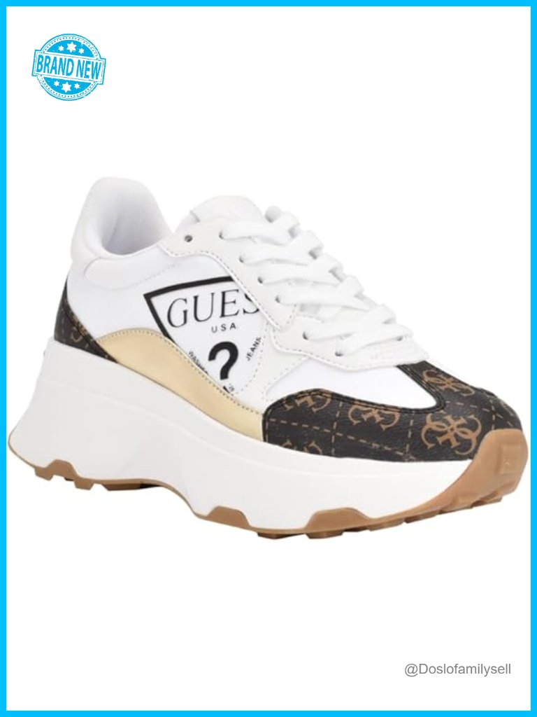 Chunky Fashion Sneaker With Platform Sole And Mixed-Material Upper